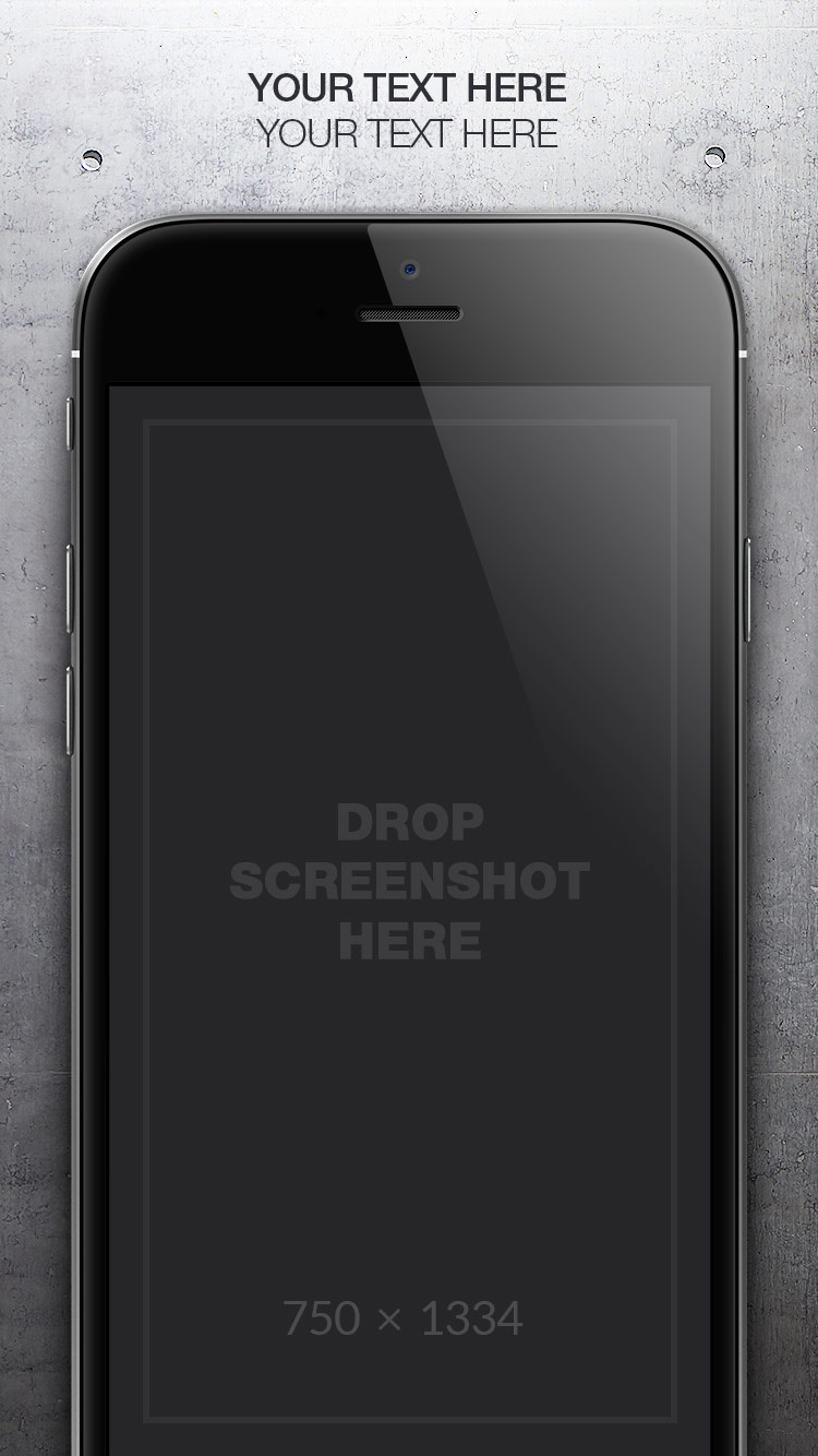 App Store Screenshots Template – Concrete