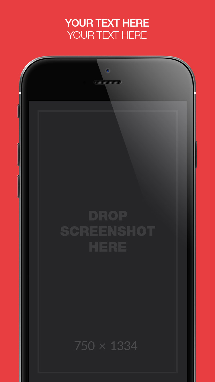 App Store Screenshots Template – Solid Colors